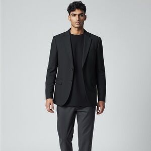 DKNY Black Pinstripe Blazer